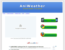 Tablet Screenshot of aniweather.com